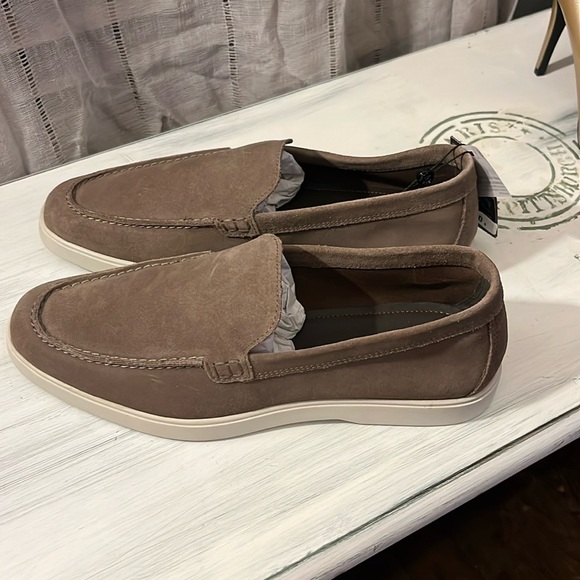 Massimo Dutti Other - Massimo Dutti Men's White Soft Split Suede Loafers - Men’s 8